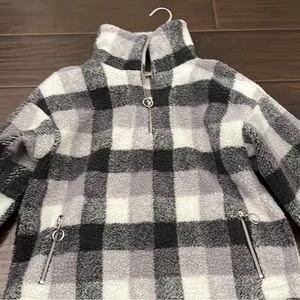 soft jacket with high neck zipper